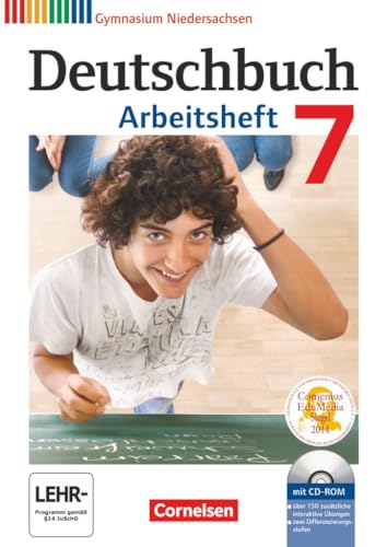 Deutschbuch Gymnasium - Niedersachsen - 7. Schuljahr: Arbeitsheft mit Lösungen und Übungs-CD-ROM von Cornelsen Verlag GmbH
